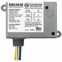 RIB Enclosed Pre-Wired Relay: 20 A Rating, SPDT, 0.50 in NPT (MPN RIB2402B)