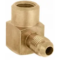 Hydraulic Hose Adapter: 1/4 in x 5/16 in Fitting Size, Female x Male, NPTF x JIC, Rigid, 90° Elbow (MPN 2025-4-5S)