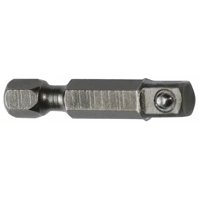 APEX Power Socket Adapter: 3/8 in Output Drive Size, Square, 1 5/8 in Overall Lg - 1/4" Male Hex Drive Power Socket Adapters