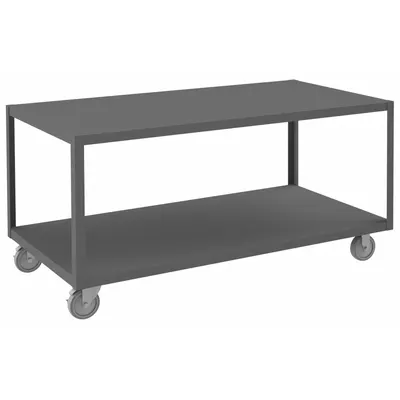 DURHAM MFG Work Table: Fixed Ht, Steel, 60 in x 30 in - Steel-Top Mobile Worktables