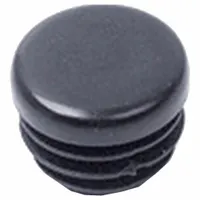 Rubber plug button designed to cap or seal openings on wheelchair frames. Prevents debris ingress and protects frame tubing. Commonly used in mobility equipment maintenance and repair