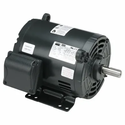Dayton General Purpose Motor: Rigid Base Mount, Open Drip Proof, 1 hp, 230/460V AC - Rigid Base 3-Phase General Purpose AC Motors