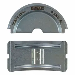 This U-die set is designed for crimping #6 AWG aluminum wire. It is compatible with the DCE310 crimper for making electrical connections.