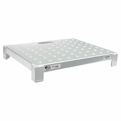NEW AGE INDUSTRIAL Work Platform: 4 in Platform Ht - Max, 24 in Platform Wd, 20 in Platform Dp - Single-Step Work Platforms