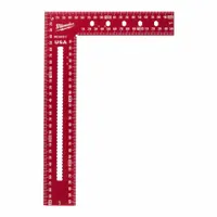 MILWAUKEE TOOL & EQUIPMENT Framing Square: 12 1/4 in Base Lg, 12 1/4 in x 12 1/4 in, 300 mm x 200 mm (MPN MLSQ1812)