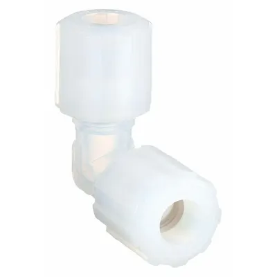 PARGRIP GEC-12 PFA Compression Tube Fitting Elbow, 3/4 in OD x 3/4 in OD - PFA Compression Tube Fittings