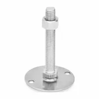 JW WINCO Male-End Leveling Mount: Swiveling Stud, 3/8"-16 Thread Size, 1.57 in, 2,698 lbf Capacity (MPN 41-40-3/8X16-75-B0-SK)