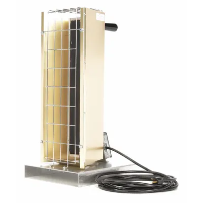 FOSTORIA Electric Infrared Heater: 1450W Watt Output, 5-15P, 120V AC, 1 Phase - Portable Infrared Radiant Electric Jobsite & Garage Heaters