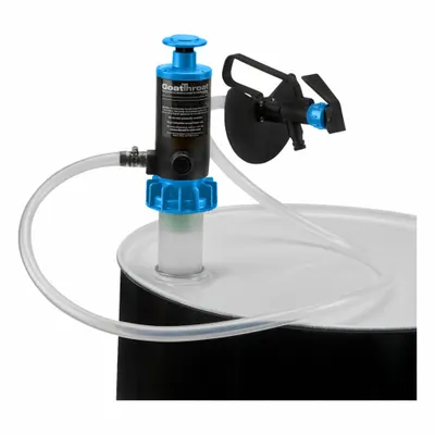 GOATTHROAT PUMPS Air & Hand-Operated Piston Drum Pump, PP, 4.5 gpm - Air & Hand-Operated Piston Drum Pumps