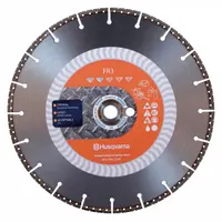 HUSQVARNA Diamond Saw Blade: Concrete/Hard Metals/Iron/Metal/PVC/Roof Tile/Steel/Tile Backer Boards (MPN FR3-14)