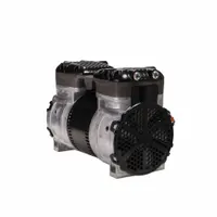 GAST Piston Air Compressor: 0.5 hp, 1 Phase, 115/230V AC, 29 in Hg Max Vacuum, 2.6 cfm, Rocking Pump (MPN 87R555-V101-N470X)