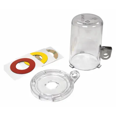 BRADY Removable-Cover Push-Button Lockout, Clear, 3.13 in x 2.5 in x 2.5 in - Removable-Cover Push-Button Lockouts