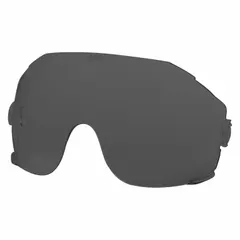 Replacement lenses for MILWAUKEE BOLT safety glasses. Gray tint reduces glare. Anti-fog and scratch-resistant coating maintains clear vision. X-ray detectable for safety compliance in food processing and other industries. Pack of 5.