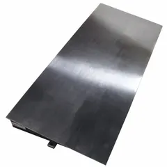 Stainless steel floor scale ramp with an overall width of 47 3/16 inches. Provides a smooth transition for rolling loads onto floor scales in industrial weighing applications where hygiene and corrosion resistance are required.