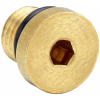 PARKER Plug: Plug, CA360 Brass, 1/8 in, Threaded, 3,300 psi, 13/32 in Lg (MPN 2 HP5ON-B)