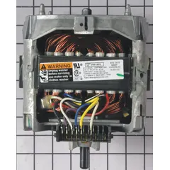 This direct drive motor is a replacement part for Whirlpool washing machines and dryers. It drives the drum directly without belts or pulleys, providing reliable operation for residential laundry appliances.
