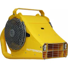 This PATTERSON fan is designed for mobile use in warehouse docks and industrial settings, providing targeted airflow to specific work areas. It features a 1/2 hp motor, single speed operation, and non-oscillating design for focused cooling. Powered by 208/230V AC, it is suitable for improving air circulation in loading bays and manufacturing floors.