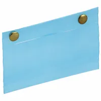 QUANTUM STORAGE SYSTEMS Label Holder: 5 in x 5 in, Clear, 6 Label Holders, Pocket (MPN LBL3X5CO)