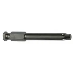 This APEX impact-rated Torx bit is designed for driving T55 Torx-head fasteners using power tools. It features a hex shank to prevent cam-out under high torque and is constructed from S2 steel. Supplied as a 5-pack, suitable for industrial fastening tasks in assembly and maintenance applications.