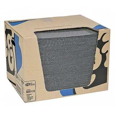 PIG Sorbent Pad: 23 3/16 oz Volume Absorbed Per Pad, 20 in x 16 in Pad Size (L x W) - Sorbent Pads