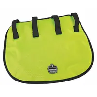 This neck shade is made of Advanced PVA material and attaches via suspension-mount to front brim hard hats. It provides sun protection for the neck area in outdoor work environments such as construction sites, utility work, and other industrial settings where head protection is required