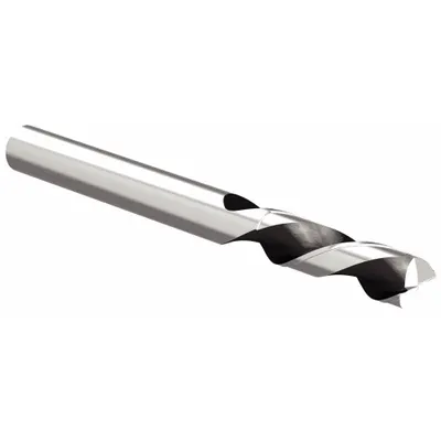 WIDIA HANITA Square End Mill: Carbide, 2 Flute, 3/8" Mill Dia, 1-1/2" LOC - Carbide Square End Mills for Aluminum
