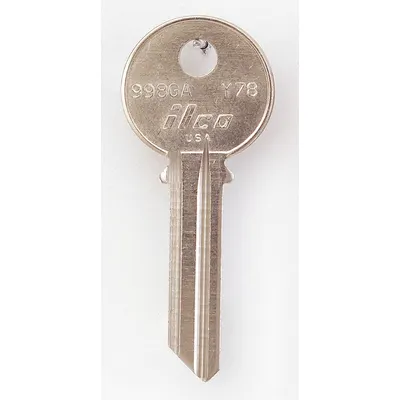 KABA ILCO 998GA-Y78 Key Blank, Brass, 6 Pins, Key ID Y78 - Door Lock Key Blanks