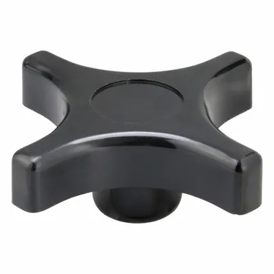 DAVIES Hand Knob: 4 Point, Thermoset, 1/2"-13 Thread - 4-Arm Knobs with Threaded Hole