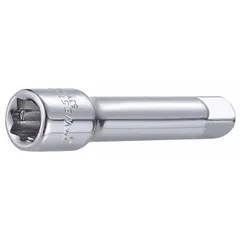 This 3/8" drive hand socket extension has a 3 in overall length and standard type. It features a 3/8 in input and output drive size, made of chrome. Used to extend reach of sockets in confined spaces for general hand tool applications.