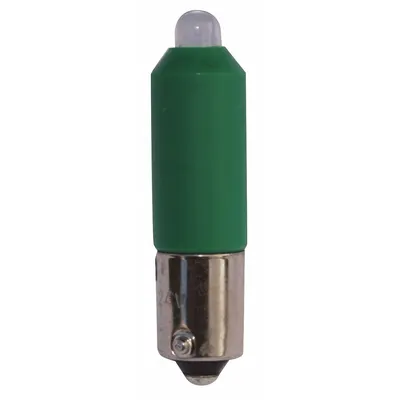 EATON Compact LED Bulb: LED, Miniature Bayonet (BA9s), (T) Tubular, T3-1/4, 120V AC/DC - BA9s Single-Contact Miniature Bayonet Base Lamps
