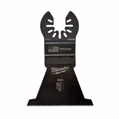 Open-back universal OIS mounted blades for oscillating multi-tools. Fast cutting type with 3 11/16 in overall length. Suitable for cutting PVC materials in plumbing, electrical, and general construction applications. Sold as a 10-pack.