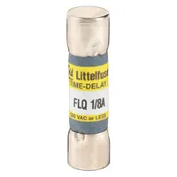 LITTELFUSE Fuse: FLQ Series, Midget, Time-Delay, 125 mA, 500 V AC, 300 V DC, 13/32 in x 1 1/2 in (MPN FLQ.125)