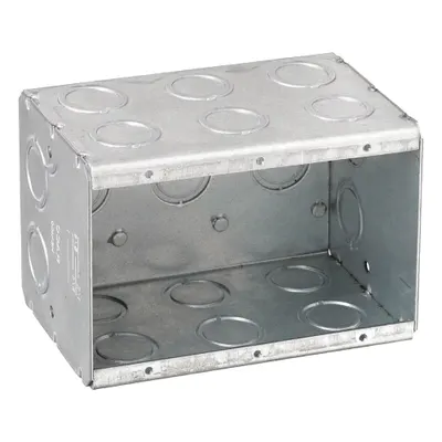 RACO Electrical Box: Steel, 3 Gangs, 3 1/2 in Box Dp, 5 5/8 in Box Wd - Masonry Electrical Boxes