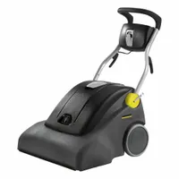 This KARCHER wide-area vacuum features HEPA filtration and delivers 129 cfm air flow. Weighing 151 lb, it is suited for large-scale cleaning tasks in commercial and industrial settings such as warehouses, factories, and retail spaces