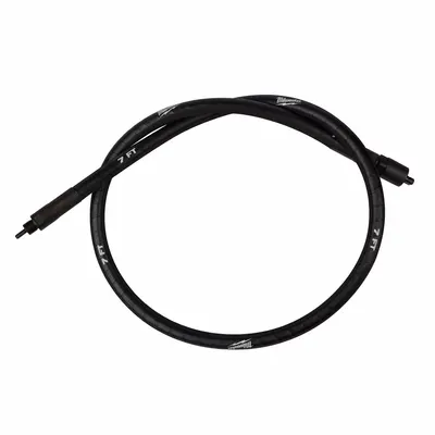 MILWAUKEE Vibrator Shaft: MXF371-2XC, 7 ft Overall Lg, 1 in Overall Wd, Quick-Connect - Replacement Shafts for Concrete Vibrators