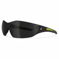 EDGE EYEWEAR Safety Glasses: Smoke Lens, Full-Frame, Metal Detectable, Black Frame, Delano G2 Series (MPN SD116-G2)