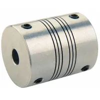 RULAND MANUFACTURING Motion Control Coupling: 3° Angular Misalignment, 6 mm Bore Dia 1, Aluminum, 1 (MPN PSMR19-6-5-A)