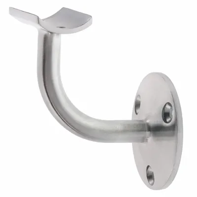 LAVI 316 Handrail Bracket, 2-1/2 in Overall Dia, Silver, Stainless Steel - Mounting Components for Modular Handrail Systems