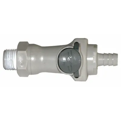 JUSTRITE Replacement Disconnect: Steel (MPN 12011) - Replacement Disconnects for HPLC Waste Cans