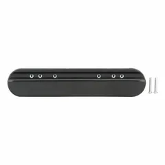 This ALCO desk length arm pad is made of vinyl and includes screws for mounting. It is designed for use on wheelchairs to provide arm support.