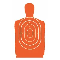 ACTION TARGET Shooting Range Targets: Paper, Silhouette Target, 3 3/4 ft Ht, 24 in Wd, Orange, 50 PK (MPN B-27S Orange-50)