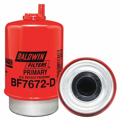 BALDWIN FILTERS Fuel Filter: Cartridge, 6 in Overall Lg, 3 5/16 in Outside Dia - Can-Type Fuel/Water Separators