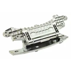 Genuine OEM hinge for Whirlpool washing machines and dryers. Secures and aligns the door for proper closure and operation. Helps prevent leaks and alignment issues during wash or dry cycles.