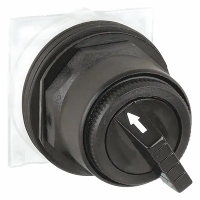SCHNEIDER Short-Handled Selector Switch: 30 mm Panel Mount Size, 2 Positions - Selector-Switch Operators