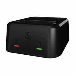 This single-unit charger is designed for use with COBRA Performa series radios. It charges one radio at a time and is identified by manufacturer part number 0010077-1. Suitable for industrial environments requiring reliable communication equipment.
