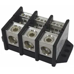 This power supply terminal block provides a secure termination point for connecting and distributing power in HVACR equipment. It is used in furnaces, air conditioners, and refrigeration systems to organize power supply wiring, simplifying installation and maintenance.