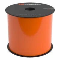 LabelTac Pro Model Standard Supply: 4 in x 150 ft, Vinyl, Orange (Gloss), Indoor/Outdoor (MPN LT406)