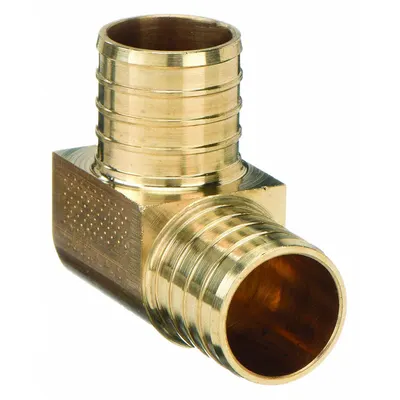 ZURN QQE66GX Crimp-On Brass Barbed Tube Fitting - Crimp-On Brass Barbed Tube Fittings
