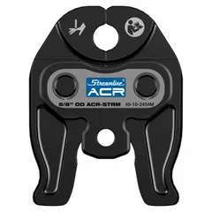 Forged steel jaw designed for compact press tools. Used for ACR Press applications on 5/8 in copper pipe, creating consistent joints in HVAC and refrigeration systems.