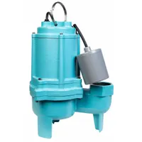 LITTLE GIANT Sewage Ejector Pump: Cast Iron, Single Phase, 2/5 hp, 115V AC, 2 in Max. Dia. Solids (MPN 509412)